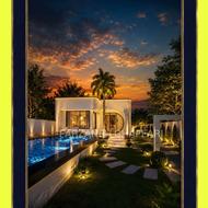 ویلاباغ2500MTR هوشمند* استخر سنددار جنگلی* دوقدمی ساحل