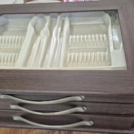 کنسول قاشق و چنگال چوبی