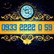سیمکارت اعتباری فوق رند ایرانسل 09332222059
