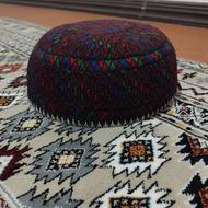 کلاه سنتی دست بافت ترکمنی نو با رنگبندی عالی