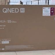تلویزیون ال جی QNED82A اینچ 55 نو با کارتن. مونتاژ اندونزی