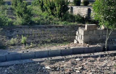 800 متر زمین اماده چهار دیواری بر خیابان45متری