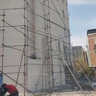 اجرای داربست فلزی با لوله ی شما