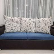 مبل هفت نفره چرم با زیر دستی