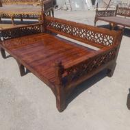 تخت سنتی رنگ شده عمده تکی
