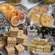 انواع سفارش کیک یزدی و کولیره ناسکه و شیرینی میکادو