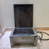 کباب پز گازی و ظرف چدن