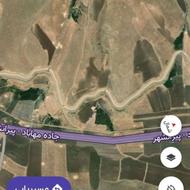 2 هکتار زمین کشاورزی واقع در قوبه روبروی هواربید روی کانال.