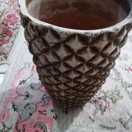 گلدان سفالی طرح آناناسبزرگ