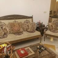 مبلمان استیل7نفره چوب روس فرفژه .نهار خوری 6 نفره