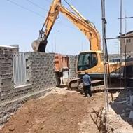 شاتکریت بتن/ تخریب با بیل