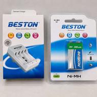 شارژر باتری کتابی و باتری کتابی شارژی Beston