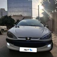 پژو 206 سفید مدل 86 سالم
