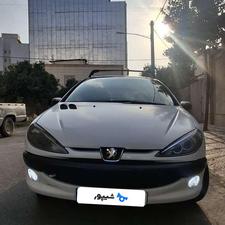 پژو 206 سفید مدل 86 سالم