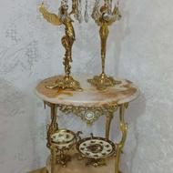 میز برنز سنگ مرمر