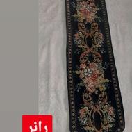 رانر رومیزی کارشده زمینه مشکی
