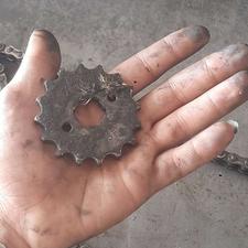 دنده زنجیر عقب با جولو با زنجیر سرعتی