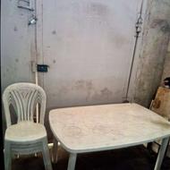 میز صندلی پلاستیکی 4نفره