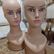 فروش 2 عدد سر مانکن کاشت مژه و ابرو