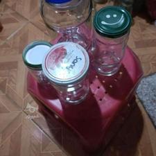 ظرف شیشه ای درب دار یک کیلویی