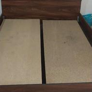 تخت دونفره چوبی وتشک