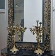 آیینه کنسول ب همراه دوعددشمعدان5شاخه