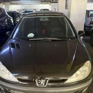 206 v8sd مشکی مدل 93