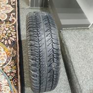 لاستیک به همراه رینگ آماده نصب