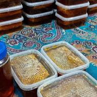 عسل طبیعی شیرکوه یزد موم‌دار و بدون موم