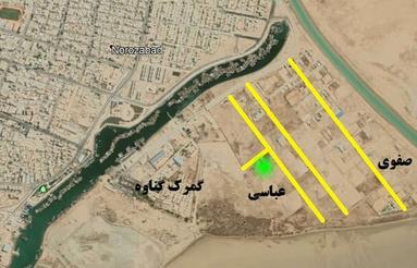 زمین هزارمتری کنار گمرک سند تکبرگ
