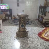 بخاری نفتی کوچک دکوری با روکش برنجی