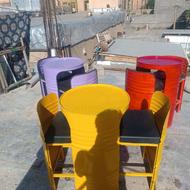 ست میز صندلی فانتزی طرح بشکه