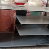 میز تلویزیون شیشه ای کاملا نو