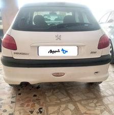 پژو 206 مدل 90 تیپ 2 سفید
