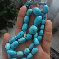 تسبیح فیروزه معدنی اصل سنگ طبیعی
