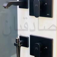 روشویی و توالت توکار البرز روز مدل ونتو مشکی