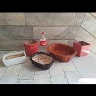 تعدادی گلدان سفالی و پلاستیکی معاوضه با پاوربانک