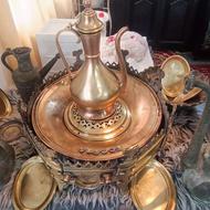 منقل وافتابه برنجی ومسی