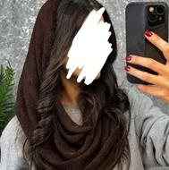 شال رینگی قهوه ای