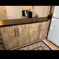 کابینت با گاز و هود و سینک دوقلو با تخفیف