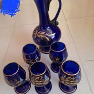 تنگ و5عدد گیلاس خوری