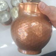 سه دست پارچ و لیوان و پیاله مسی