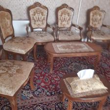 مبل 9نفره استیل سالم و تمیز