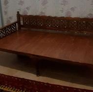 تخت چوبی سنتی شاهنشین سایز 1 در 2