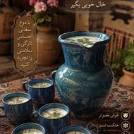 سرویس کامل پارچ و لیوان سفالی