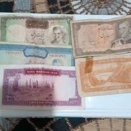 اسکناس عتیقه شاهی.پل ورسک.پالایشگاه.میناتوری