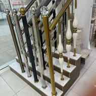 نرده استیل چوب