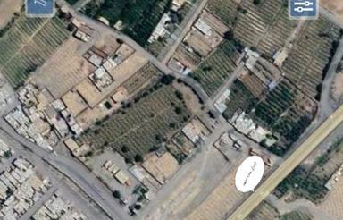 زمین دور دیوار 135 متر دهانه 6 متری سر دونبش کوچه 6 متری