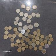 سکه قدیمی با اسکناس