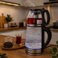 چای ساز روهمی گرمکن دار بوش